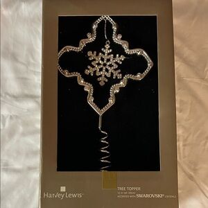 Harvey Lewis Silver Tree Topper with Swarovski Crystals